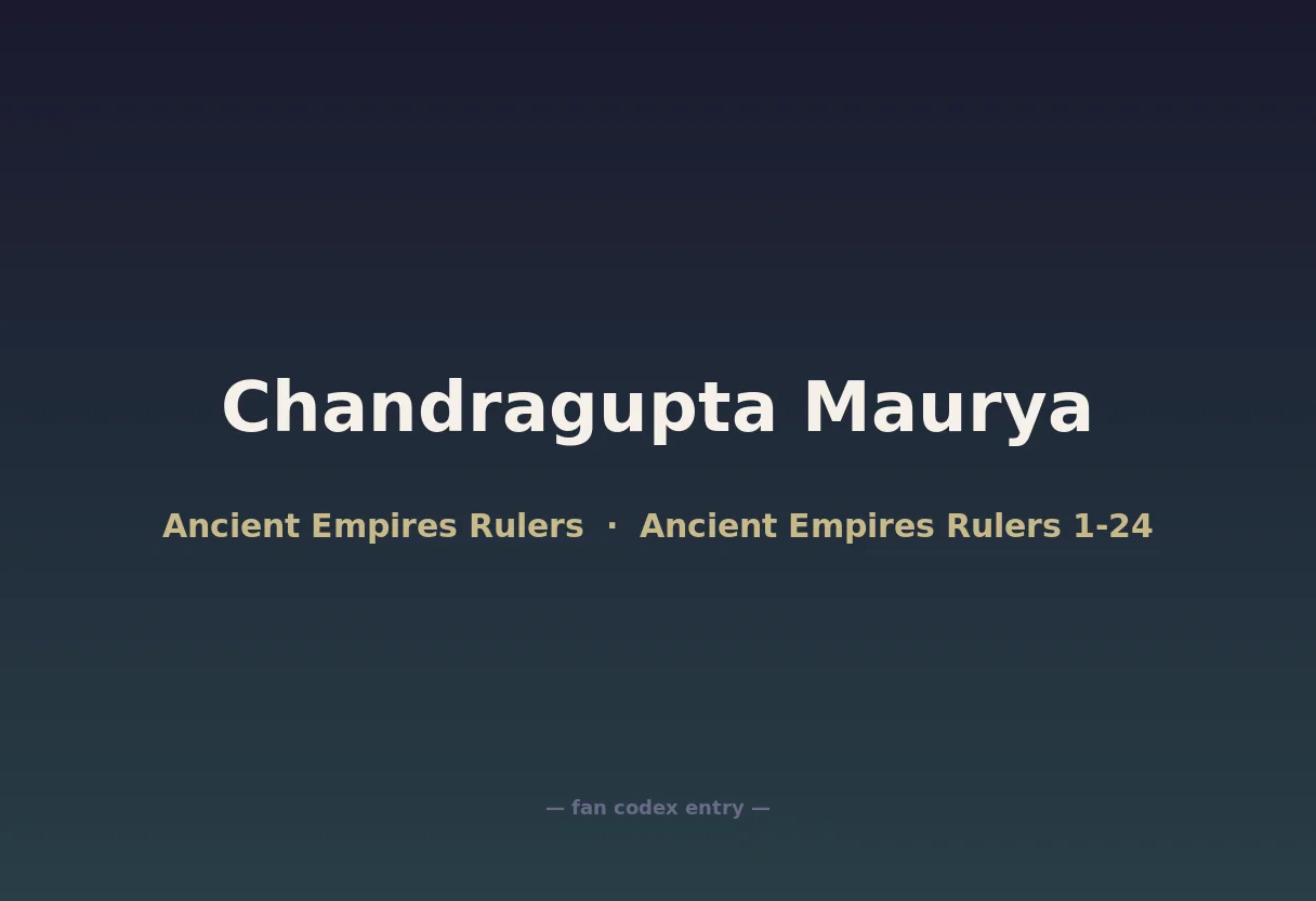 Chandragupta Maurya