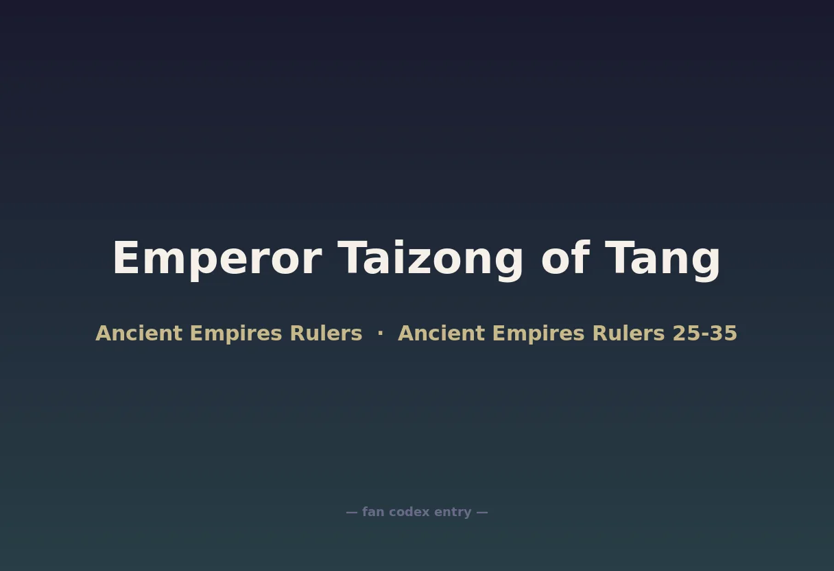 Emperor Taizong of Tang