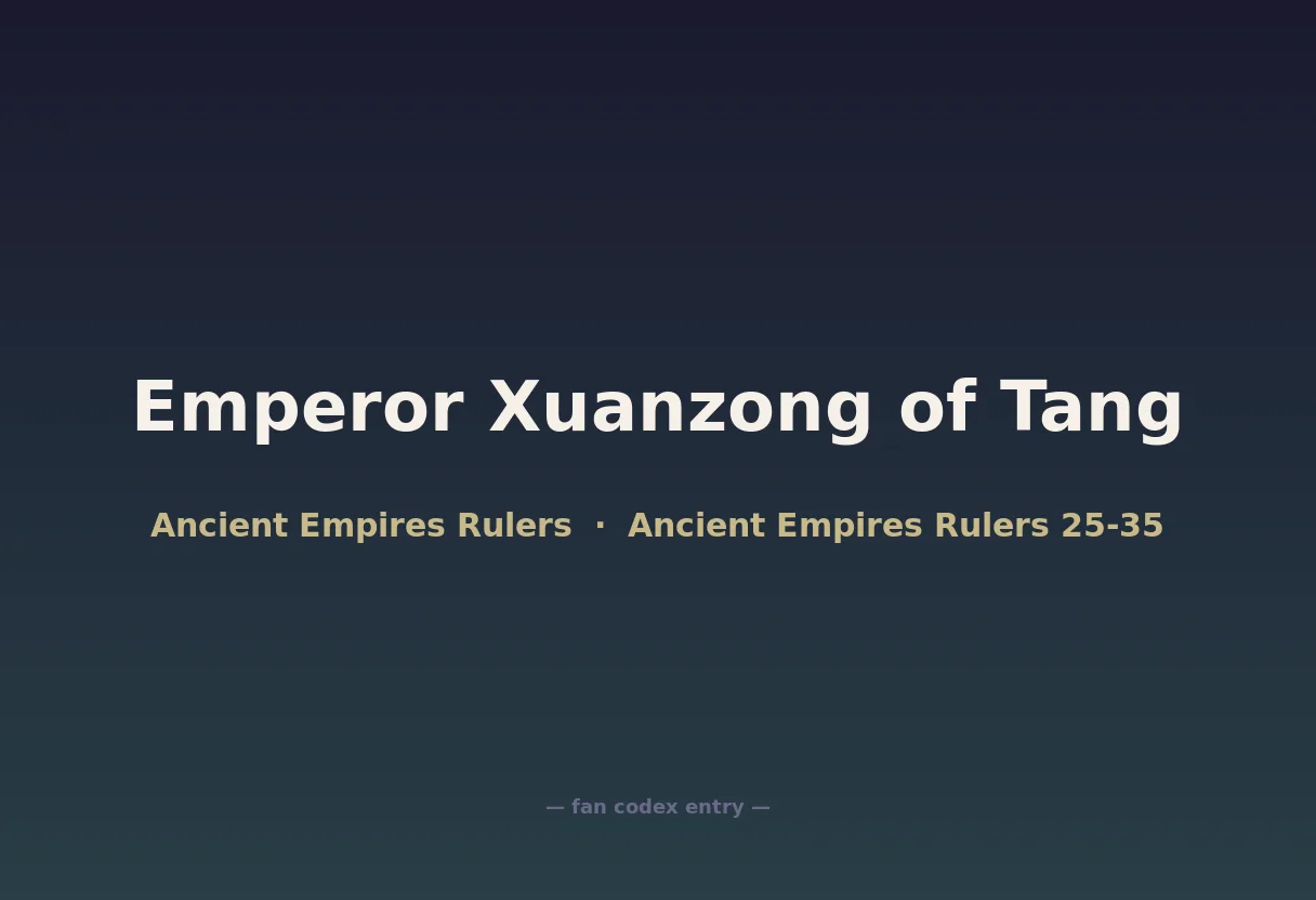 Emperor Xuanzong of Tang